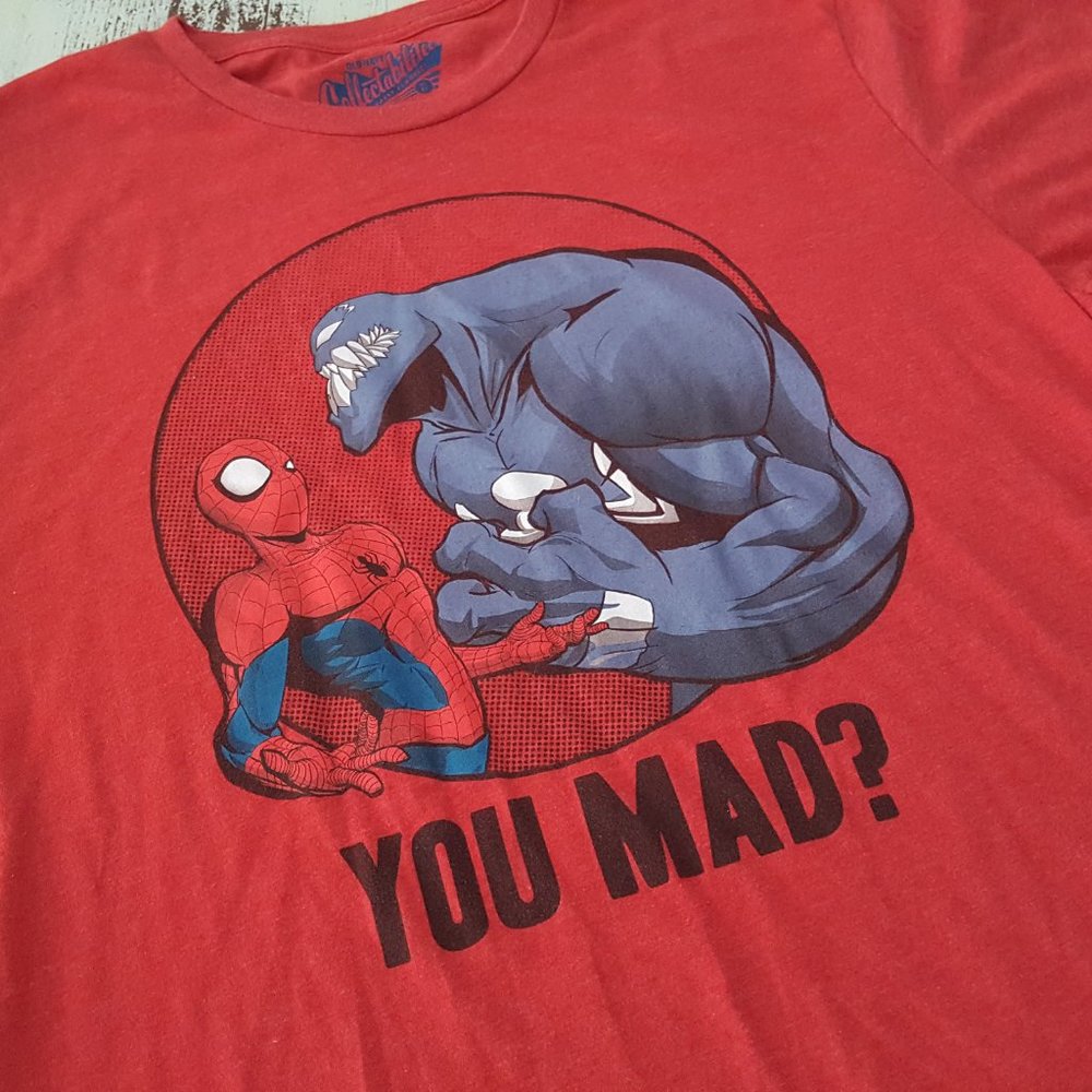 NEW Spider-Man & Venom Red T-Shirt XL Marvel Comic